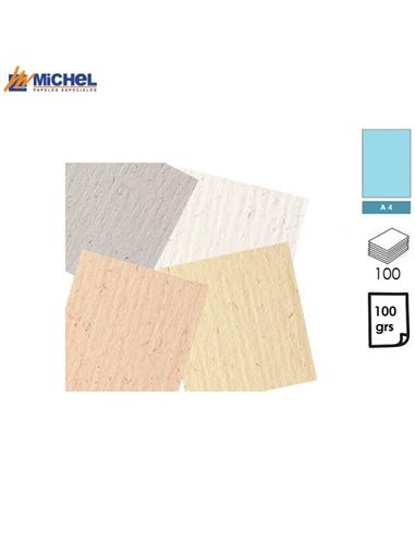 PAPEL MICHEL ARTISAN BUTTEN A4 100GR 100H AZUL