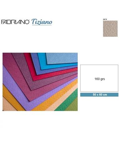 CARTULINA FABRIANO 50x60 cm 160g TIZIANO PERLA