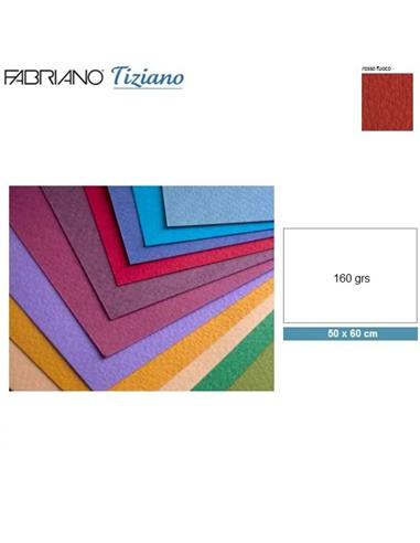 CARTULINA FABRIANO 50x60 cm 160g TIZIANO ROSSO F.