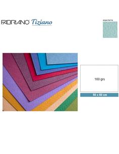 CARTULINA FABRIANO 50x60 cm 160g TIZIANO ACQUA MAR
