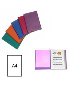 CARPETA CON FUNDAS OFFICE-BOX 80F A4 COLORES