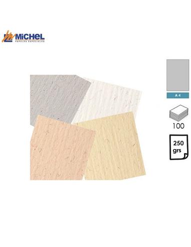 PAPEL MICHEL ARTISAN BUTTEN A4 250GR 100H GRIS