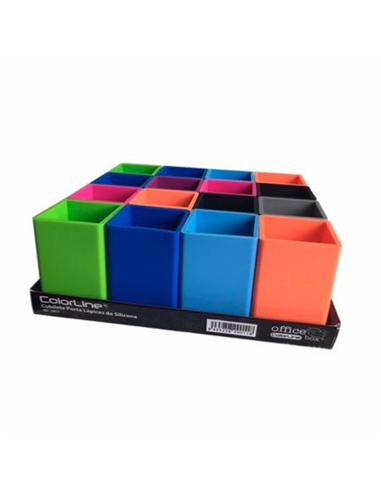CUBILETE SILICONA OFFICE-BOX COLORLINE SURTIDOS