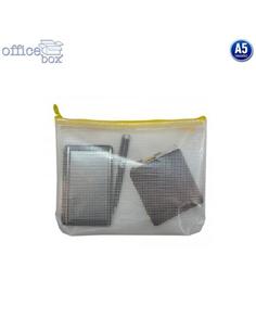 BOLSA MULTIUSO OFFICE-BOX CREMALLERA A5 AMARILLO 2