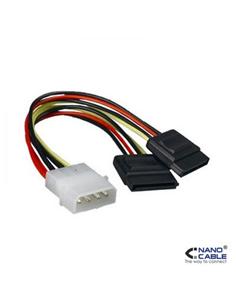 CABLE NANO CABLE SATA ALIMENTACION 5.25" (4PIN) X2