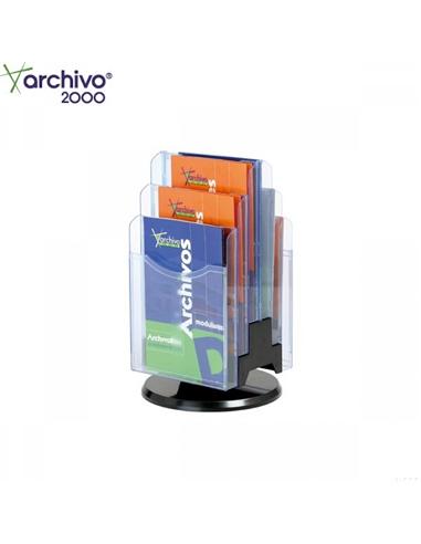 EXPOSITOR ARCHIVO 2000 GIRATORIO A4 6 COMPART 6106