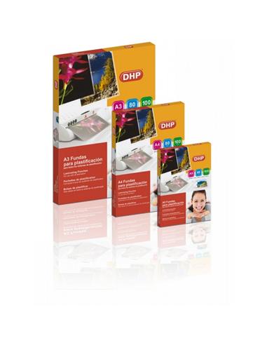 FUNDA PLASTIFICAR DHP A4 80 MICRAS 100uds