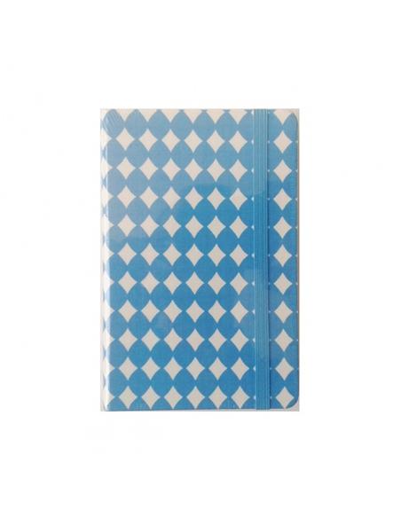 CUADERNO NOTAS 9x14cm ROMBOS COLORES