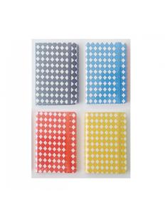 CUADERNO NOTAS 9x14cm ROMBOS COLORES 2