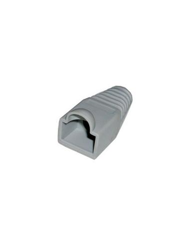 FUNDA PROTECTORA RJ45 C/CAPUCHA GRIS (10 UDS)