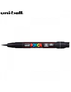 ROTULADOR UNI-POSCA BRUSH NEGRO PCF-350
