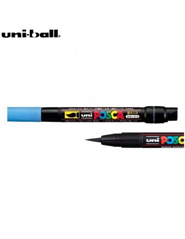 ROTULADOR UNI-POSCA BRUSH AZUL PCF-350