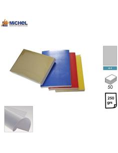 PAPEL MICHEL CHROMOLUX A4 250GR 50H GRIS
