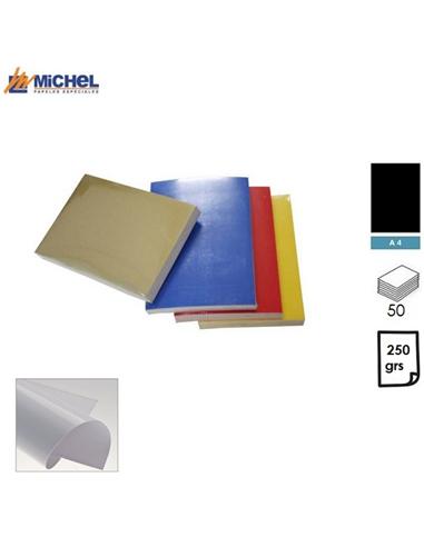 PAPEL MICHEL CHROMOLUX A4 250GR 50H NEGRO