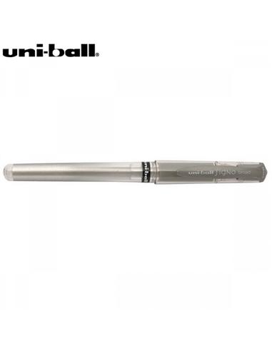 BOLIGRAFO UNI-BALL SIGNO BROAD 153 1.0mm PLATA