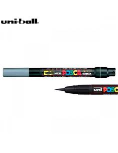 ROTULADOR UNI-POSCA BRUSH PLATA PCF-350
