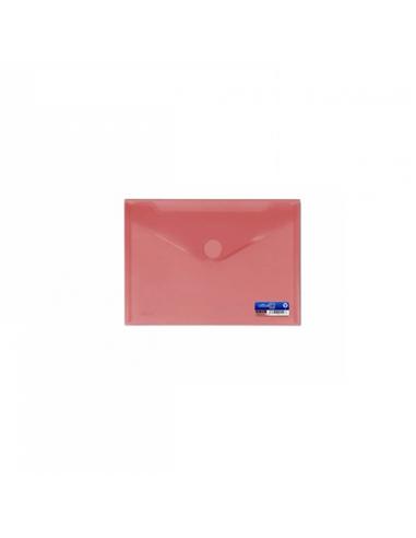 SOBRE PLASTICO OFFICE-BOX VELCRO T.C. ROJO