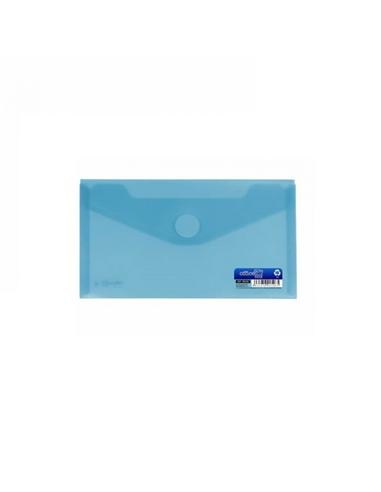 SOBRE PLASTICO OFFICE-BOX VELCRO 225x125 AZUL
