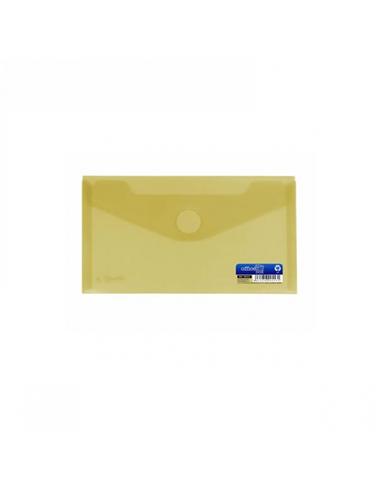 SOBRE PLASTICO OFFICE-BOX VELCRO 225x125 AMARILLO