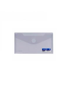 SOBRE PLASTICO OFFICE-BOX VELCRO 225x125 TRANSPAR.