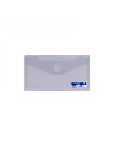 SOBRE PLASTICO OFFICE-BOX VELCRO 225x125 TRANSPAR.