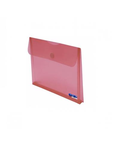SOBRE PLASTICO OFFICE-BOX VELCRO T.F. ROJO