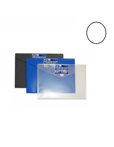 SOBRE PLASTICO OFFICE-BOX VELCRO T.F.TRANSPARENTE