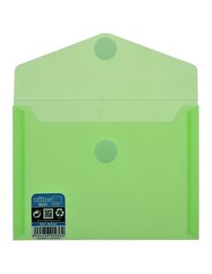 SOBRE PLASTICO OFFICE-BOX VELCRO 160x120 VERDE