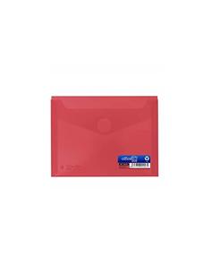 SOBRE PLASTICO OFFICE-BOX VELCRO 160x120 ROJO