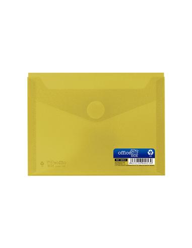 SOBRE PLASTICO OFFICE-BOX VELCRO 160x120 AMARILLO
