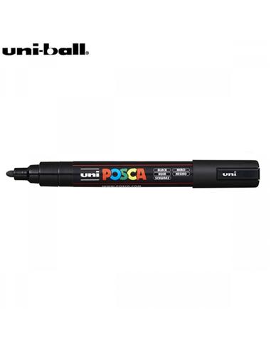 ROTULADOR UNI-POSCA 1.8-2.5mm NEGRO PC-5M