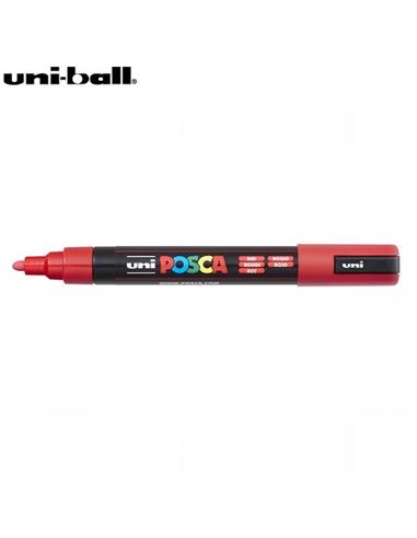 ROTULADOR UNI-POSCA 1.8-2.5mm ROJO PC-5M