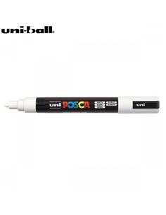ROTULADOR UNI-POSCA 1.8-2.5mm BLANCO PC-5M