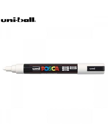 ROTULADOR UNI-POSCA 1.8-2.5mm BLANCO PC-5M