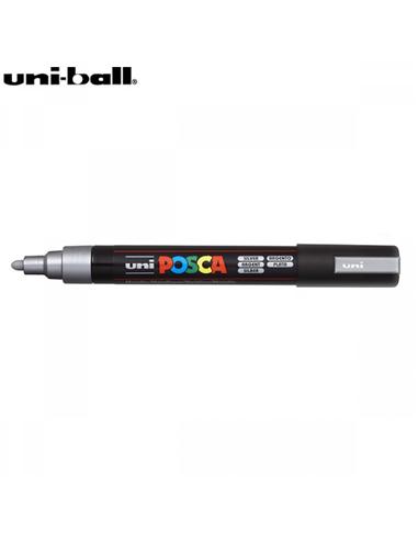 ROTULADOR UNI-POSCA 1.8-2.5mm PLATA PC-5M