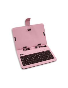 FUNDA Y TECLADO 7" CROMAD UNIVERSAL ROSA CR0107