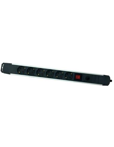 REGLETA PROTECTORA ELBAT 6 TOMAS NEGRA (EB0150)