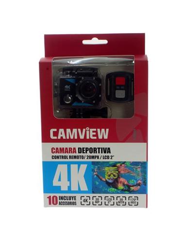 CAMARA VIDEO CAMVIEW 4K WIFI 10 ACCESORIOS