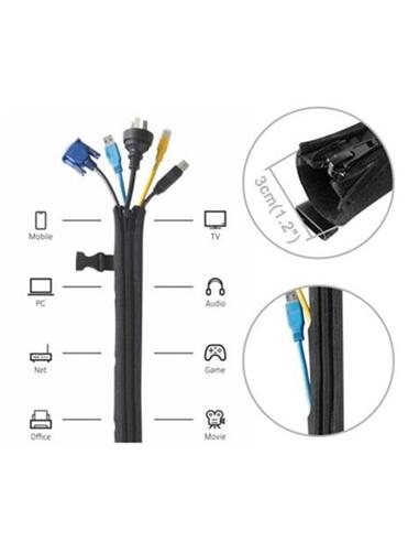CUBRE CABLES CROMAD 1,00 METROS NEOPRENO NEGRO
