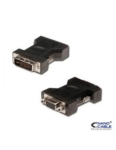 ADAPTADOR NANO CABLE DVI 24+5/M A VGA 15/H NEGRO