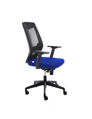 SILLA OFICINA ROCADA RD-908-3 AZUL IGNIFUGA