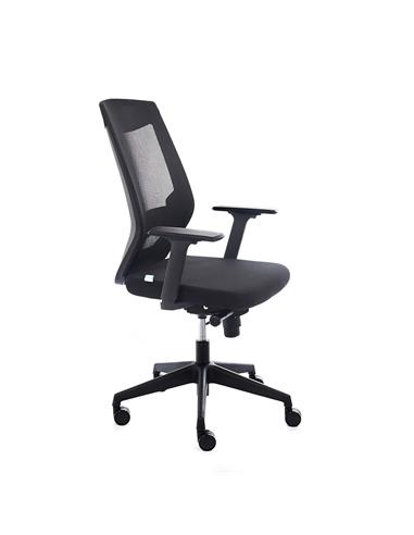 SILLA OFICINA ROCADA RD-908-4 NEGRA IGNIFUGA