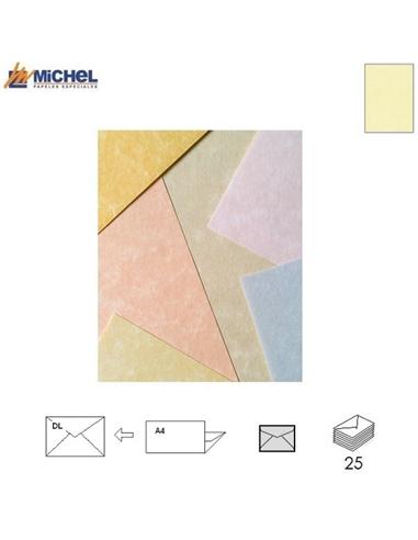 SOBRE MICHEL PARCHMENT 110x220mm 100GR TOPACIO 25U