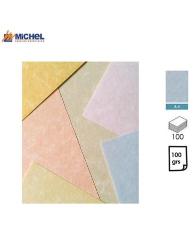 PAPEL MICHEL PROFIL A4 100GR 100H AZUL