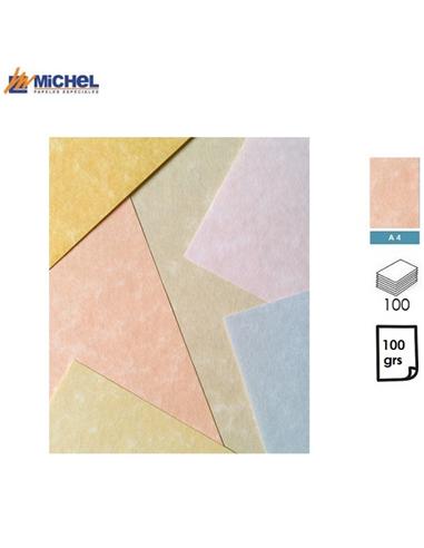 PAPEL MICHEL PROFIL A4 100GR 100H ALBARICOQUE
