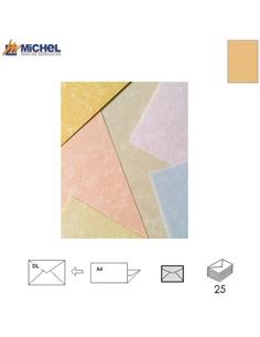 SOBRE MICHEL PARCHMENT 110x220mm 100GR OCRE 25U