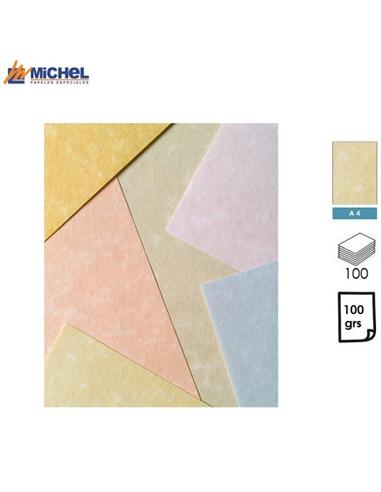 PAPEL MICHEL PROFIL A4 100GR 100H BEIGE