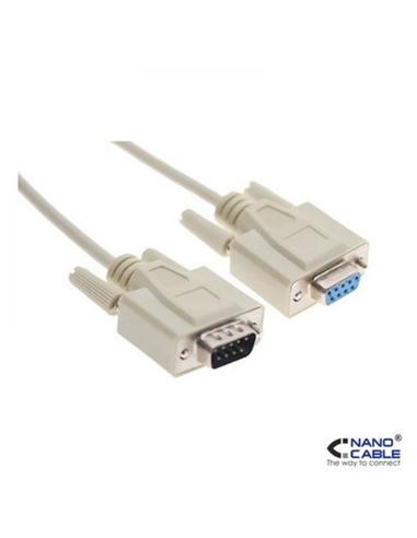 CABLE NANO CABLE SERIE RS232 DB9/M-DB9/H 1,80 M.