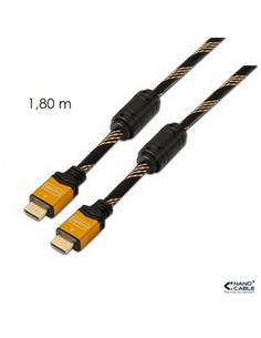CABLE NANO CABLE HDMI HIGH SPEED A/M-A/M GOLD 1.8M