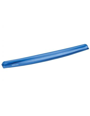 REPOSAMUÑECAS TECLADO FELLOWES GEL CRYSTAL AZUL